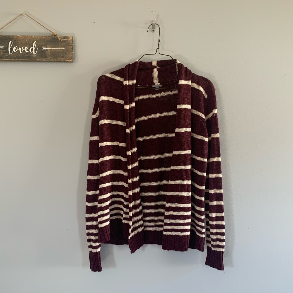 Charlotte Russe Burgundy Cardigan